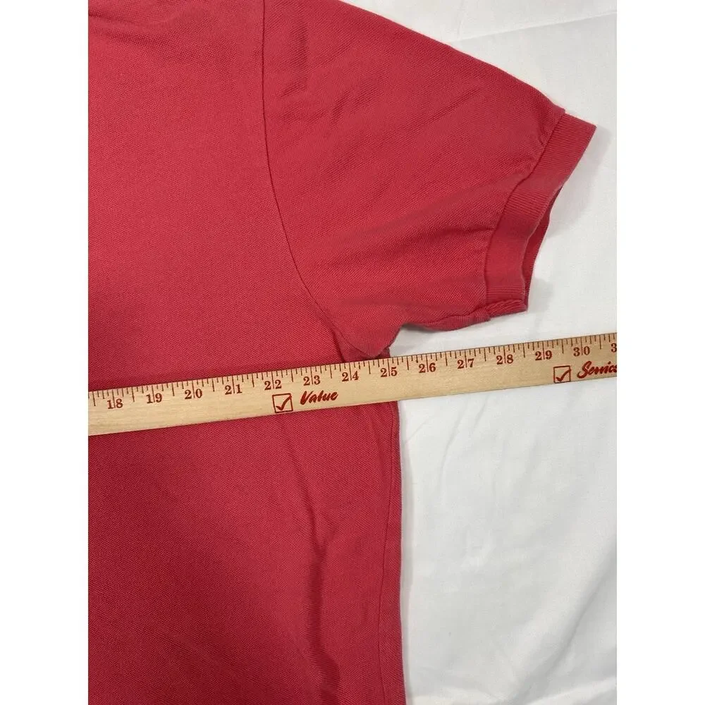 Vintage Polo Ralph Lauren Red Polo 100% Cotton Short Sleeve Men’s Size XL